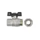Кран кульовий з американкою Raftec BLACK 3/4" (DRBS2) посилений