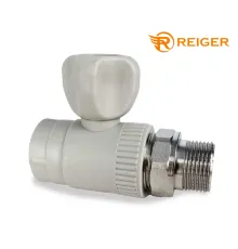 Кран PPR радіаторний прямий Reiger D25*3/4"