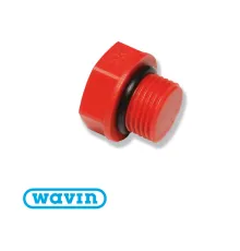 Заглушка короткая Wavin Ekoplastik наружная резьба 1/2 (ZAGXXXXXXX)
