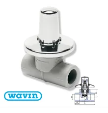 Wavin Ekoplastik Вентиль прохідний під штукатурку D20 (SVEPLК020X)