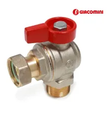 Кран кульовий з накидною гайкою Giacomini R780PX014 - 3/4" ВЗ кутовий
