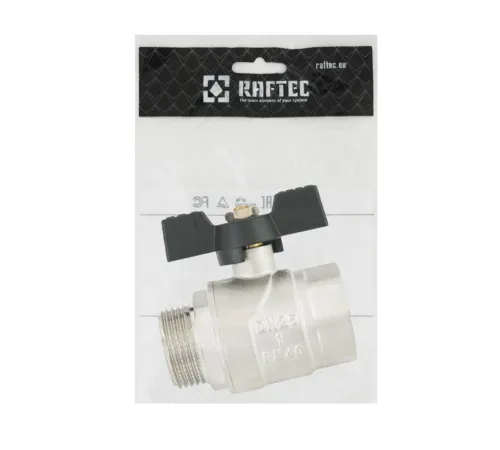 Кран шаровый Raftec BLACK PN40 ВН 1" (DRB31) Кран шаровый Raftec BLACK PN40 ВН 1" (DRB31)