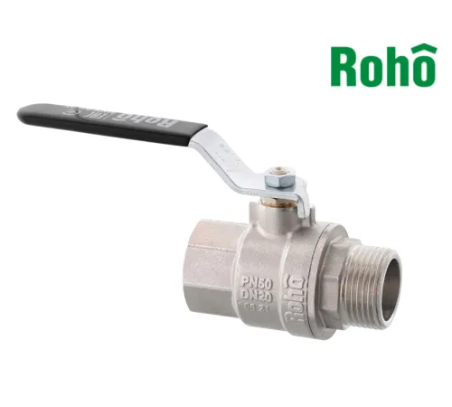 Кран шаровой Roho - 1/2" ВН (R201-050B) Black