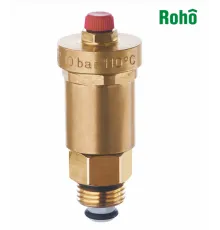 Воздухоотводчик автоматический с клапаном прямой ROHO R1302-050 - 1/2" Н